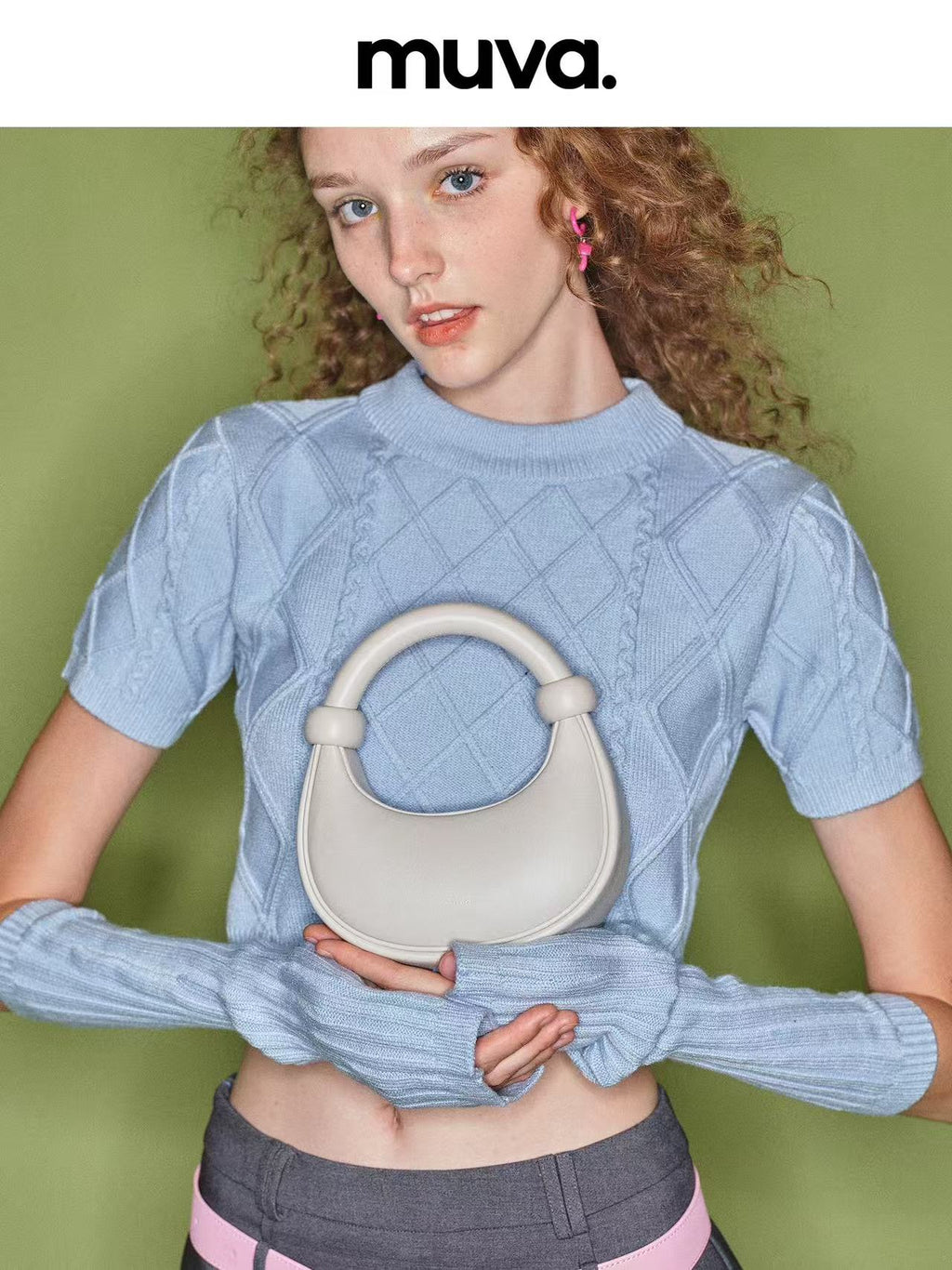 Bolso de forma media luna MUVA