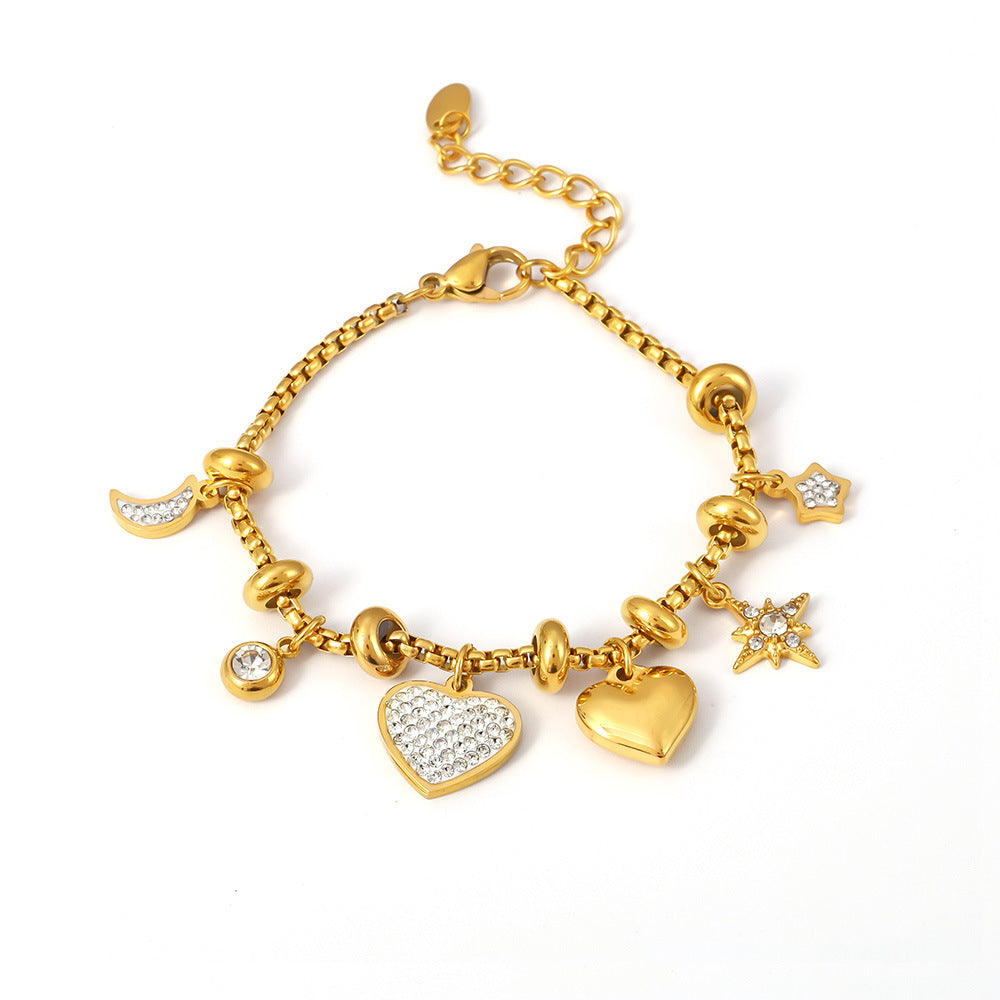 Pulsera estrellas y corazón FP