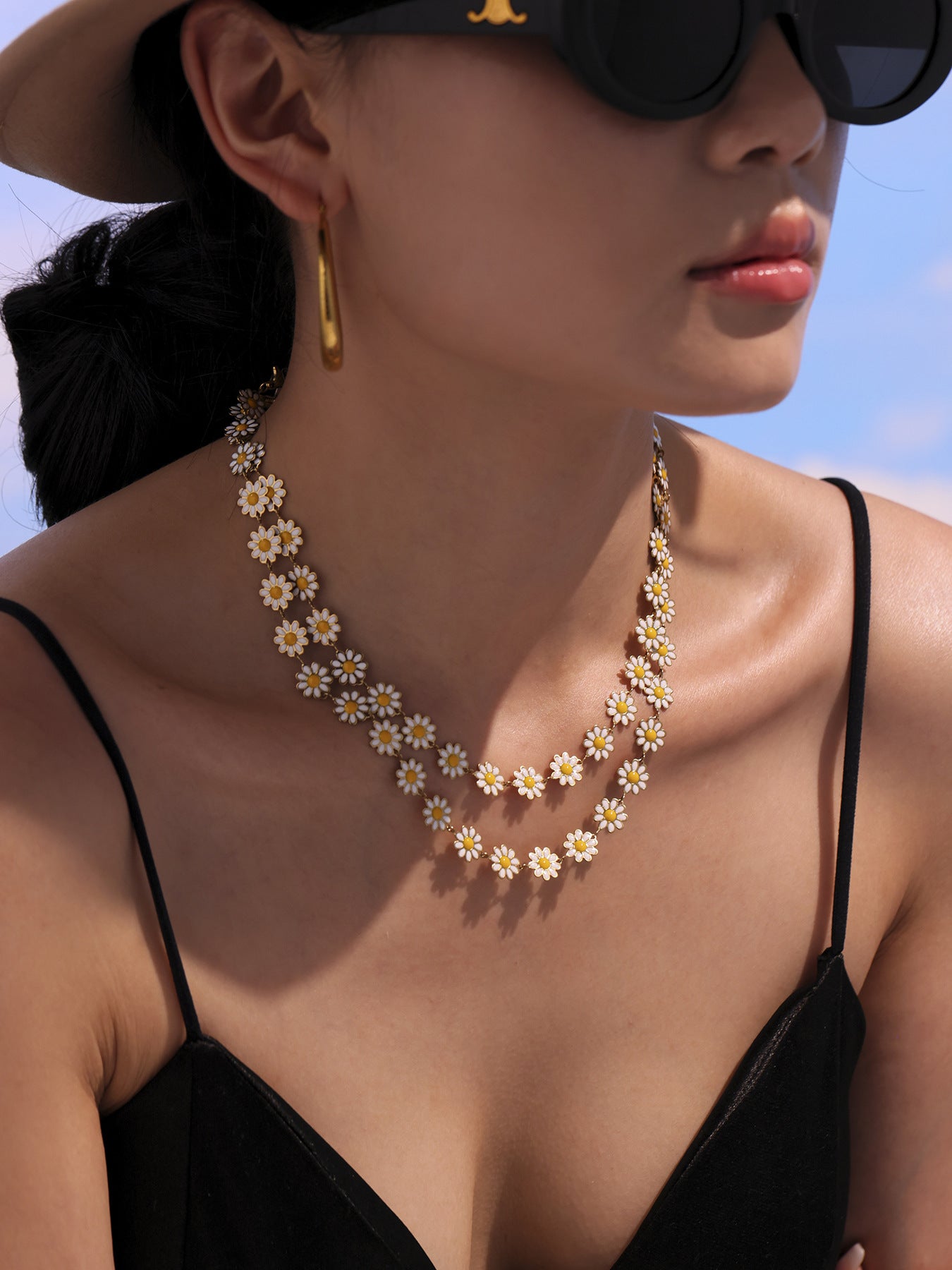 Conjunto de margaritas blancas FP