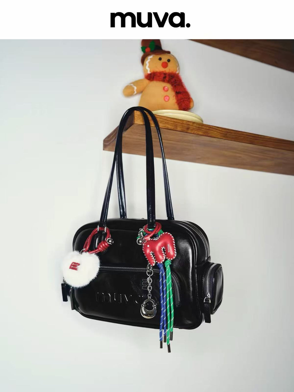 Bolso de hombro con múltiples bolsillos MUVA