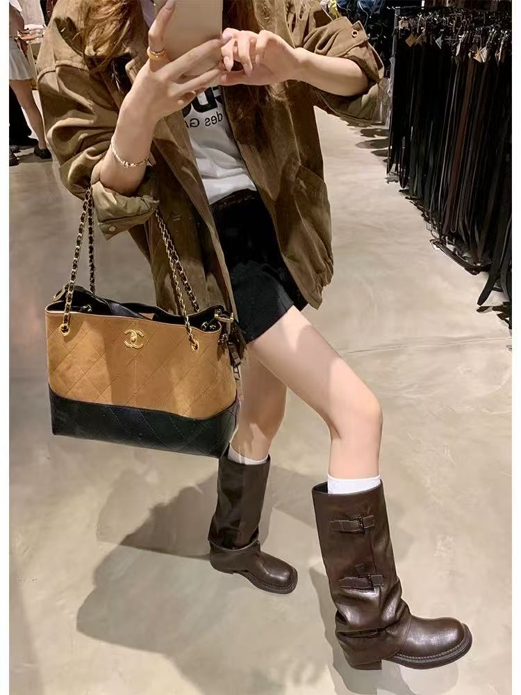 Botas de media caña co hebillas SHEII